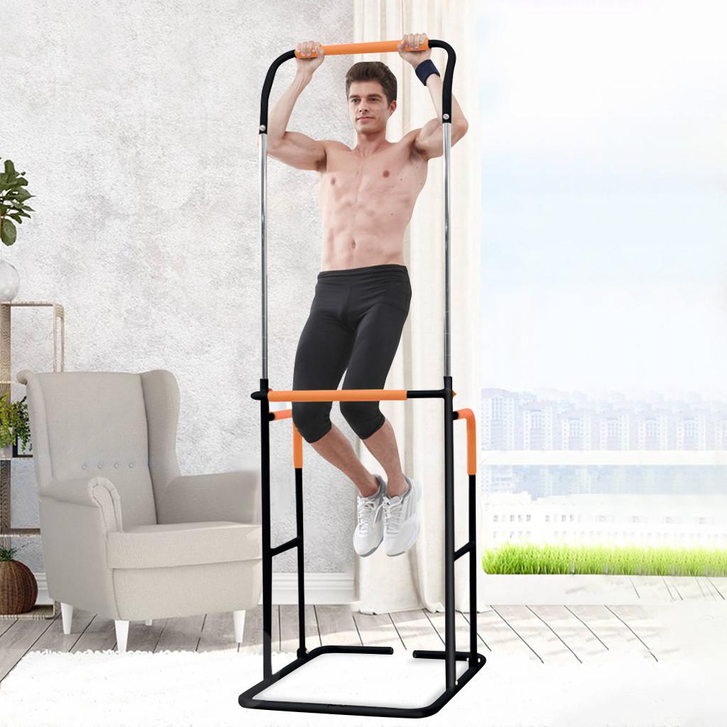 VANLOFE Adjustable Multi Function Power Tower Pull-up Bars Stand Standing Dip Station Strength Training for Home Gym 330 Weight Capacity