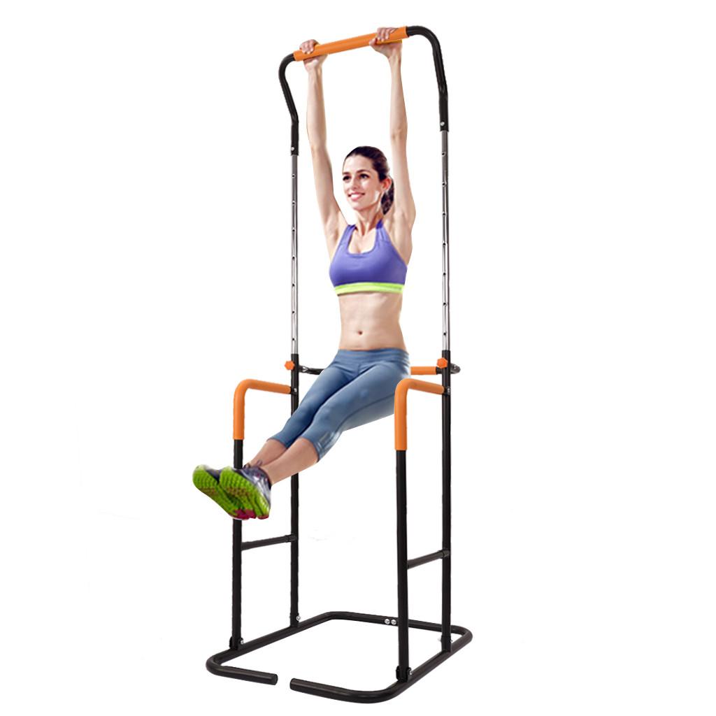 {Baby}Power Tower Dip Station Adjustable Pull Up Bar Exercise Home Gym Strength Training Workout Multi Function Equipment