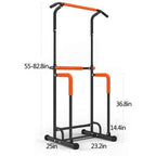 VANLOFE Adjustable Multi Function Power Tower Pull-up Bars Stand Standing Dip Station Strength Training for Home Gym 330 Weight Capacity