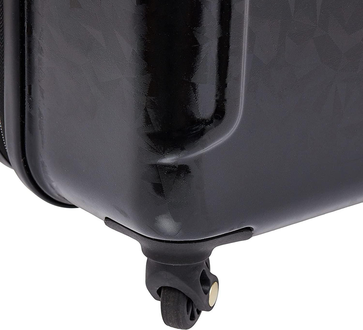 Belle Voyage Hardside Luggage with Spinner Wheels, Black, Checked-Medium 25-Inch