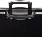 Belle Voyage Hardside Luggage with Spinner Wheels, Black, Checked-Medium 25-Inch