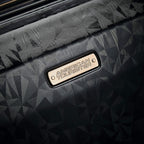 Belle Voyage Hardside Luggage with Spinner Wheels, Black, Checked-Medium 25-Inch