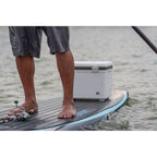 19 qt. Fishing Live Bait Dry Box Ice Cooler with Strap, White (2-Pack)