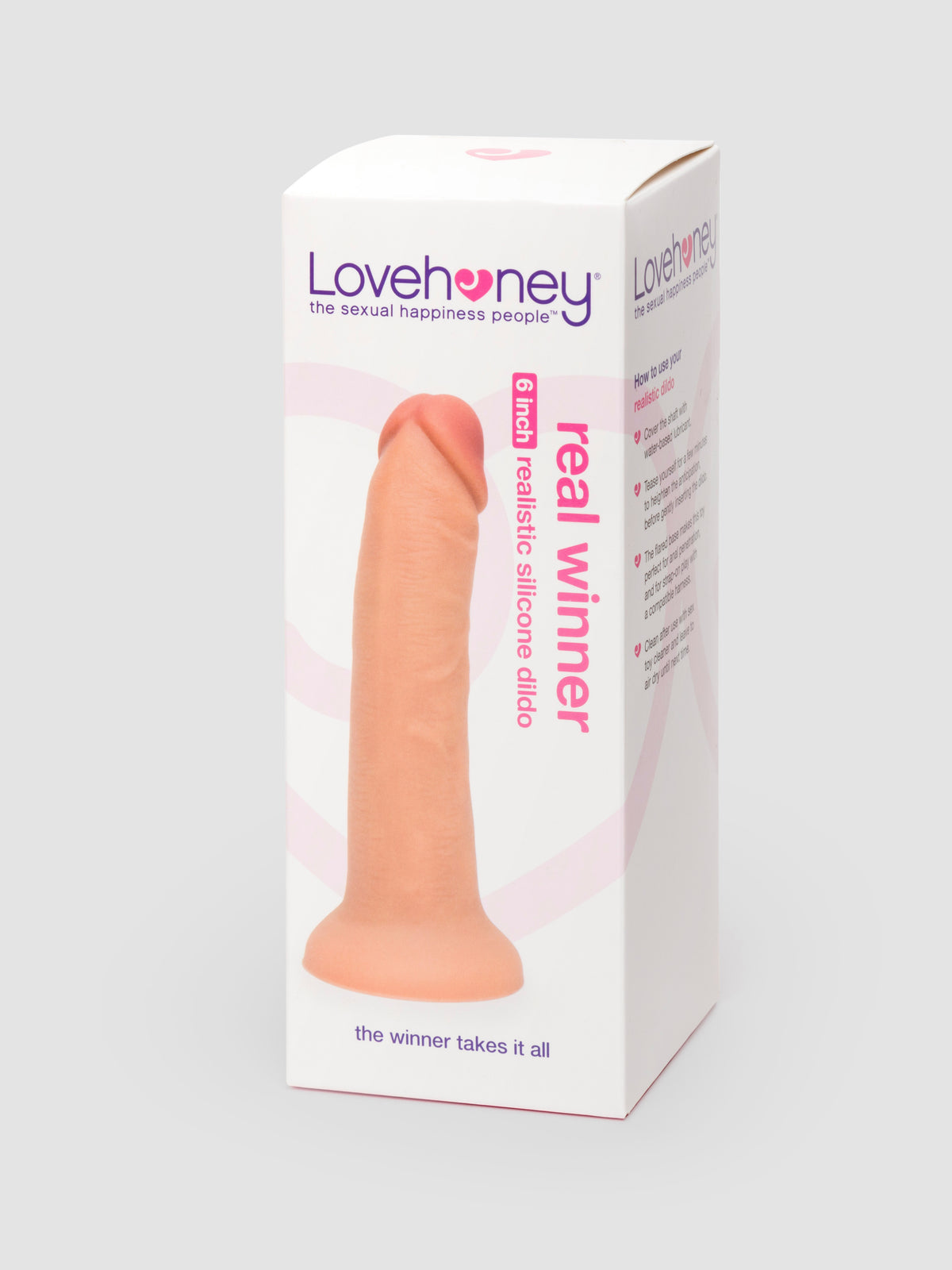 Lovehoney Realistic Silicone Suction Cup Dildo 6 Inch Flesh Tan, Flesh Tan | Flesh Tan