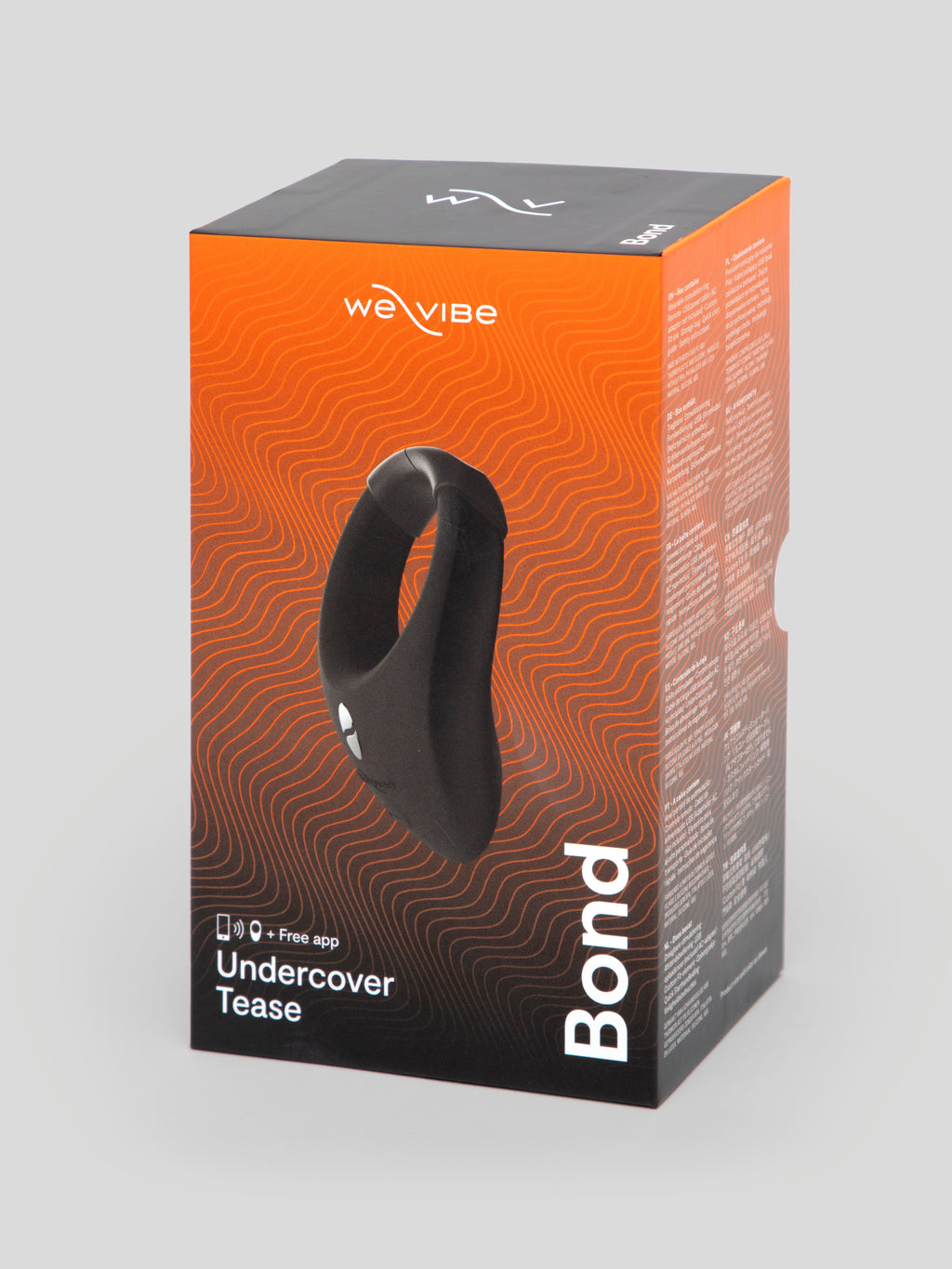 We-Vibe Bond App Controlled Rechargeable Wearable Vibrating Cock Ring, Black