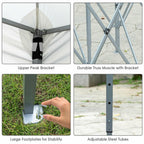 20 ft. x 10 ft. White Instant Pop Up Wedding Tent Folding Shelter Canopy Carry Bag