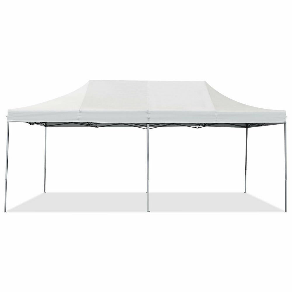 20 ft. x 10 ft. White Instant Pop Up Wedding Tent Folding Shelter Canopy Carry Bag