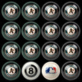 Oakland Athletics Home Vs Away Billiard Ball Full Set of 16