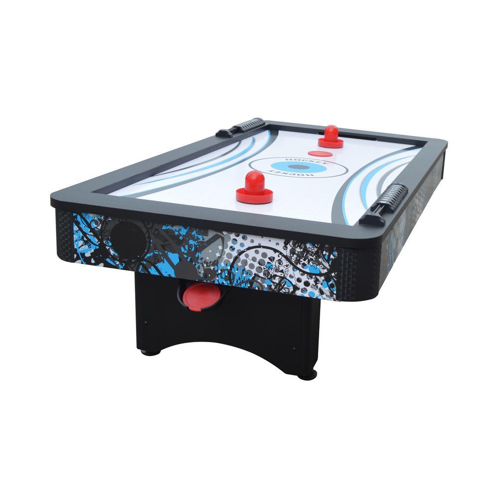 Crossfire 42 in. Tabletop Air Hockey Table with Mini Basketball Game