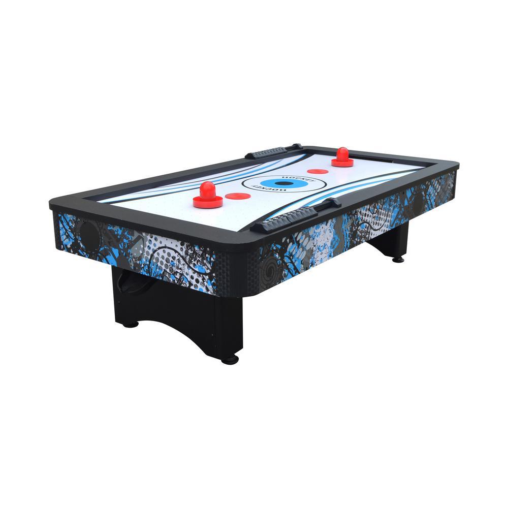 Crossfire 42 in. Tabletop Air Hockey Table with Mini Basketball Game