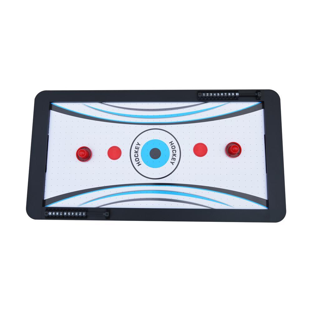 Crossfire 42 in. Tabletop Air Hockey Table with Mini Basketball Game