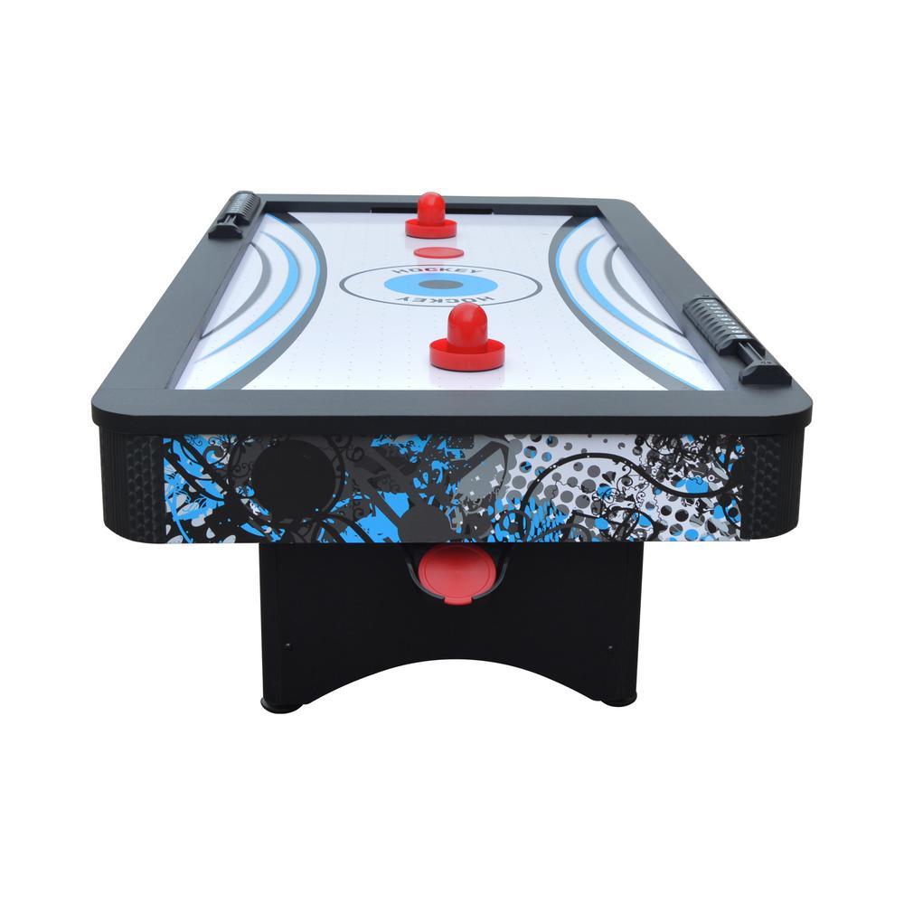 Crossfire 42 in. Tabletop Air Hockey Table with Mini Basketball Game