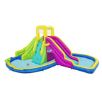 H2OGO! Funfinity Splash Kids Outdoor Inflatable Mega Water Park with Blower Air Pump, Slides, Climbing Wall, and Water Sprayers
