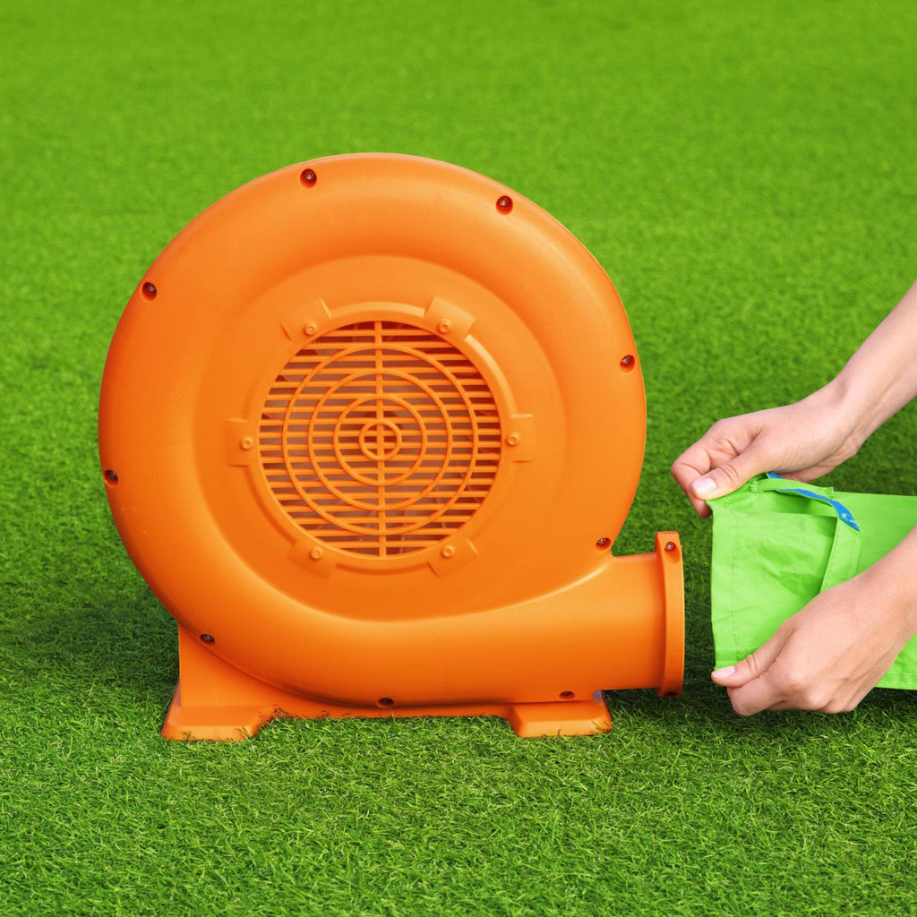 H2OGO! Funfinity Splash Kids Outdoor Inflatable Mega Water Park with Blower Air Pump, Slides, Climbing Wall, and Water Sprayers