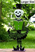 Metal Halloween Figurine Statue Decorations with Bobbly Heads