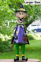 Metal Halloween Figurine Statue Decorations with Bobbly Heads