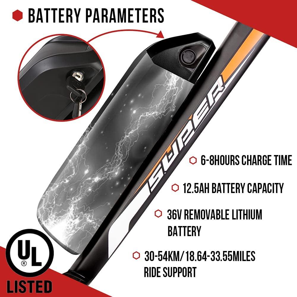 26-inch Wheel 500W 36V Electric Fat Tire Bicycle e-bike Beach Snow City Bike Road Bicycle Cruiser Style