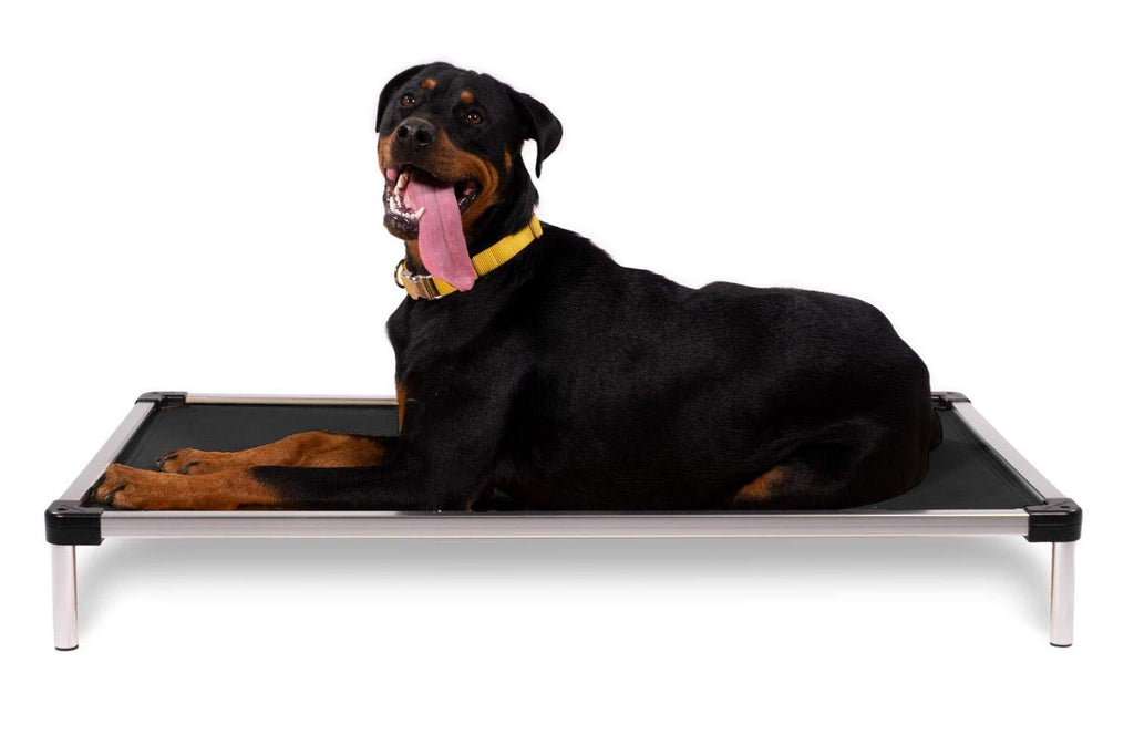 K9 Ballistics Chew Proof Elevated Dog Bed, Chew Resistant Indestructible Dog Cot, Large, Medium, Small Sizes for Indoor or Outdoor Dogs Who Chew Their Beds, Waterproof with Aluminum Frame