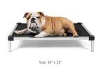 K9 Ballistics Chew Proof Elevated Dog Bed, Chew Resistant Indestructible Dog Cot, Large, Medium, Small Sizes for Indoor or Outdoor Dogs Who Chew Their Beds, Waterproof with Aluminum Frame
