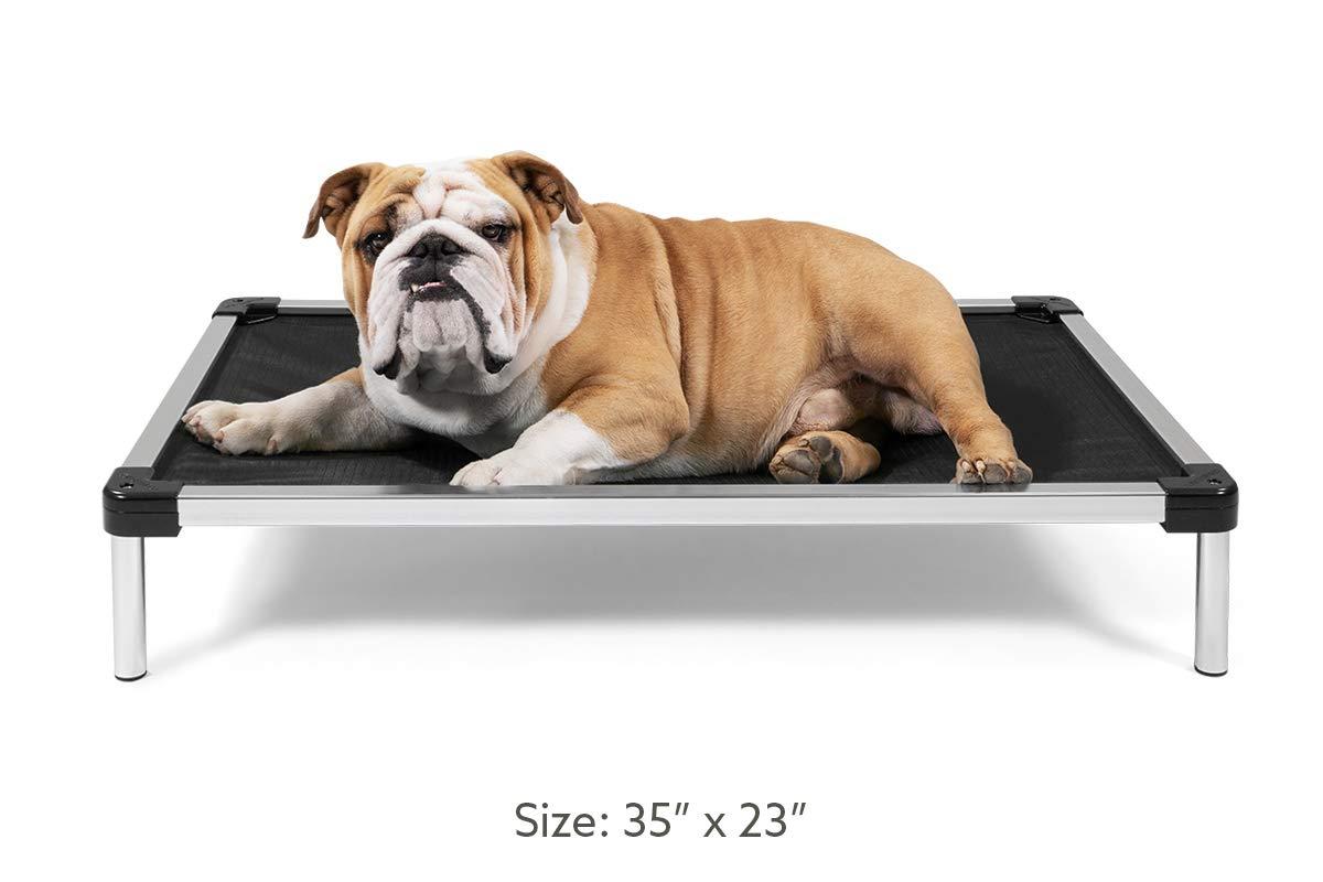K9 Ballistics Chew Proof Elevated Dog Bed, Chew Resistant Indestructible Dog Cot, Large, Medium, Small Sizes for Indoor or Outdoor Dogs Who Chew Their Beds, Waterproof with Aluminum Frame