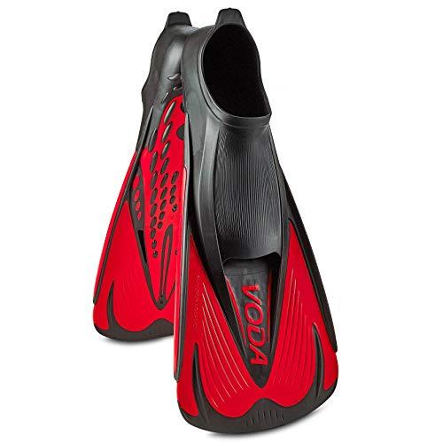 Phantom Aquatics Rapido Boutique Collection Full Foot Fins Bundled with Panoramic View Tempered Glass Lens Mask Fin Snorkel Set