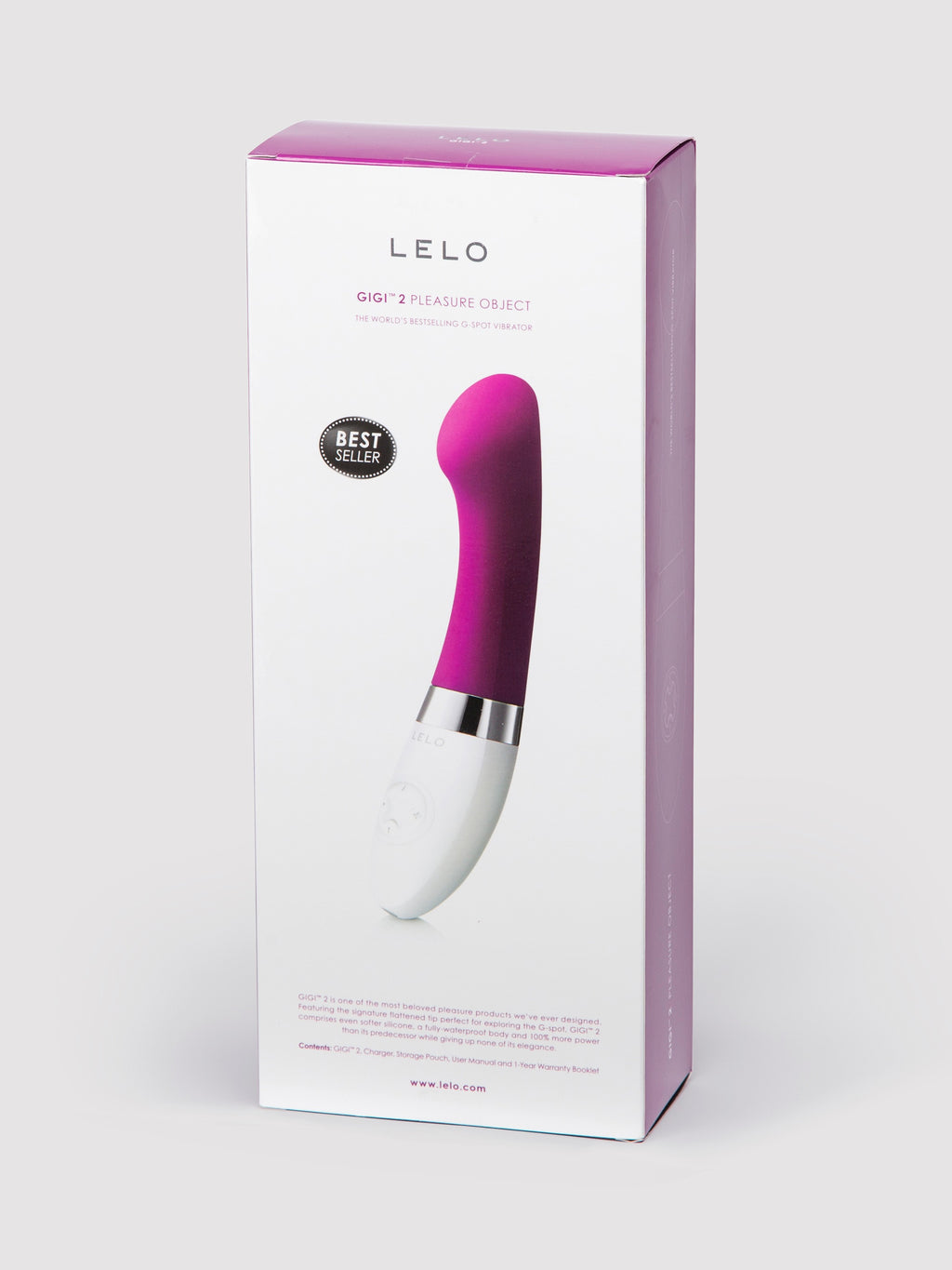 Lelo Gigi 2 Rechargeable G-Spot Vibrator, Purple