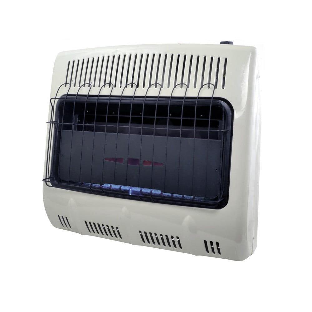 30000 BTU Vent Blue Flame Natural Gas Heater