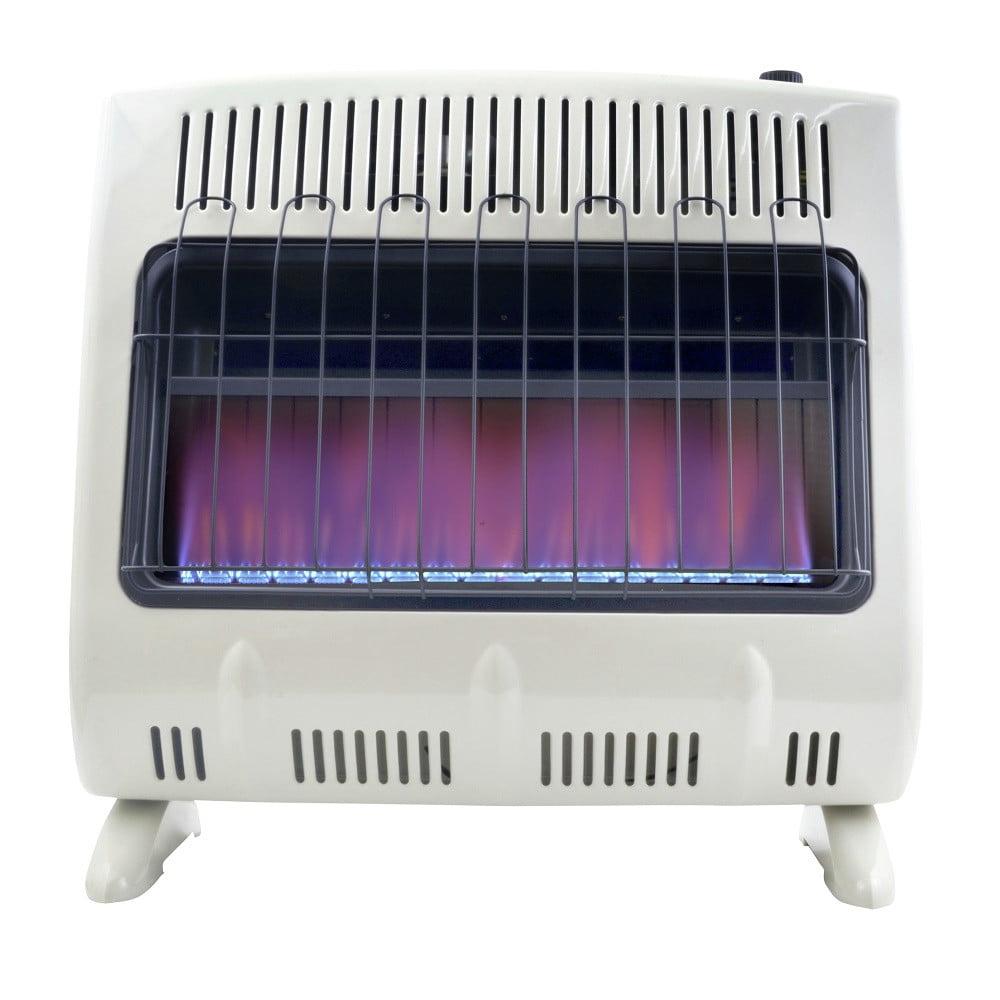 30000 BTU Vent Blue Flame Natural Gas Heater
