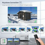 4k native 1080p hd 5g wifi bluetooth home theater projector video cinema 9500lm