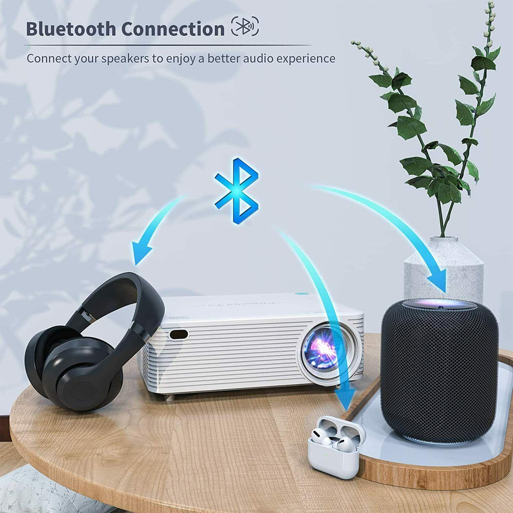 4k native 1080p hd 5g wifi bluetooth home theater projector video cinema 9500lm