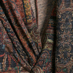 Fashion Loose Print Maxi Pockets Long Sleeve Dress