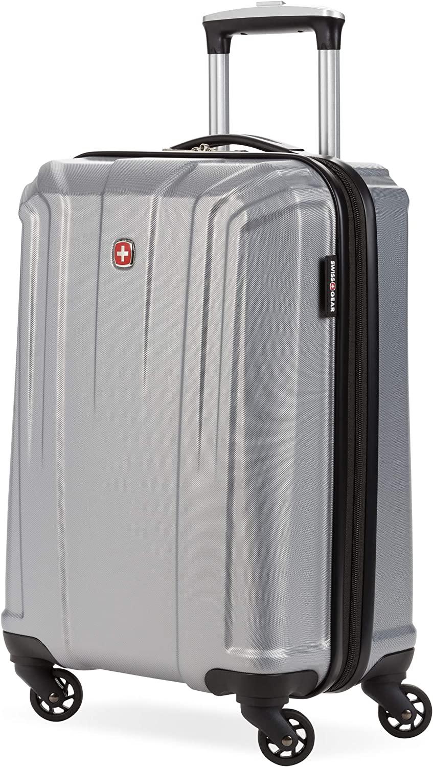 3750 Hardside Expandable Luggage with Spinner Wheels, Silver, Carry-On 20-Inch