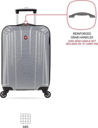 3750 Hardside Expandable Luggage with Spinner Wheels, Silver, Carry-On 20-Inch