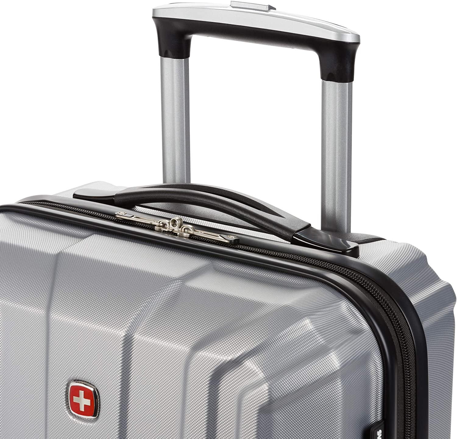 3750 Hardside Expandable Luggage with Spinner Wheels, Silver, Carry-On 20-Inch