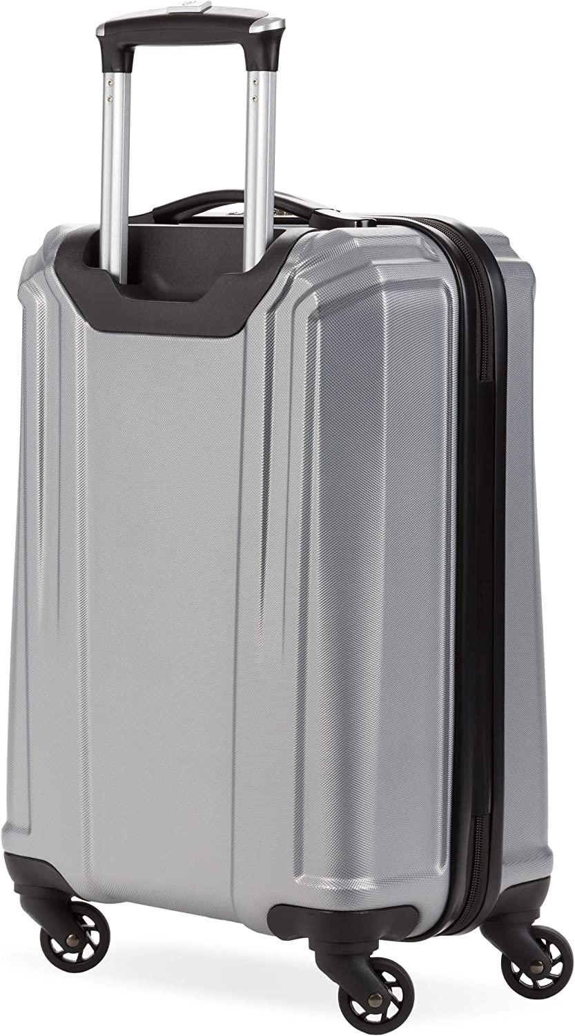 3750 Hardside Expandable Luggage with Spinner Wheels, Silver, Carry-On 20-Inch