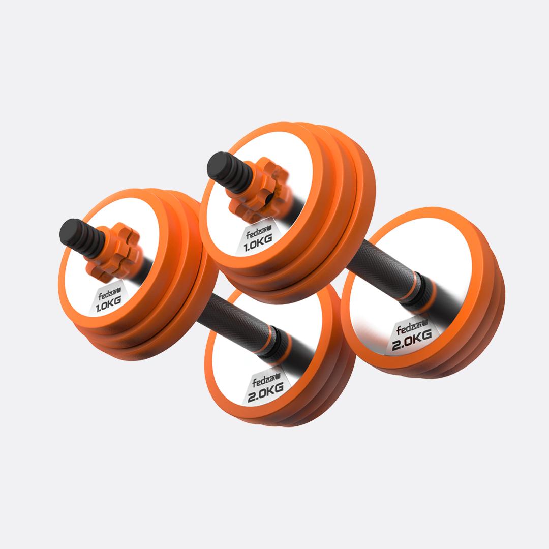 40lb Adjustable Dumbbell Fitness Dial Dumbbell with Handle and Weight Plate for Home Gym Bodybuilding Training