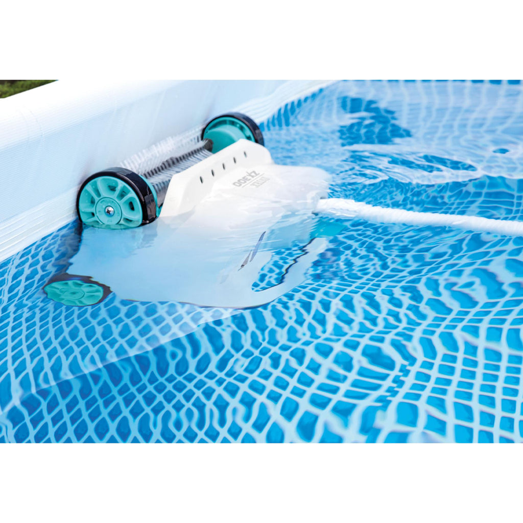 intex 700 gal per hour above ground pool cleaner robot vacuum w/ 21 ft hose