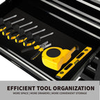 7-Drawer Heavy-Duty Rolling Tool Chest Cabinet with Lock Mobile Cart for Gara& Workshop, Black