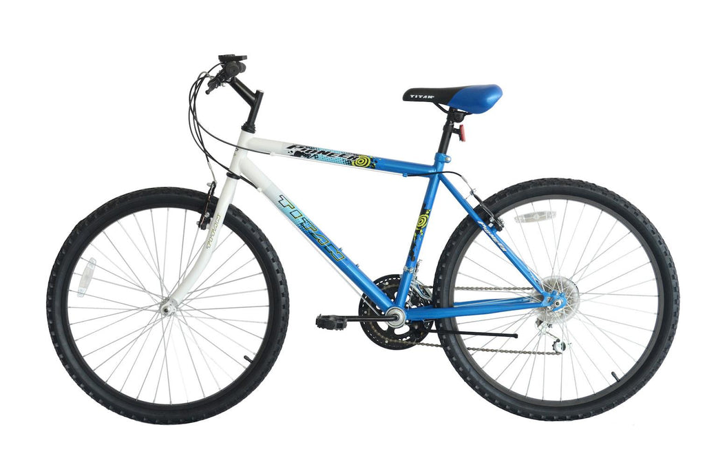 Pioneer 18-Speed Steel Men's Mountain Bicycle, Blue