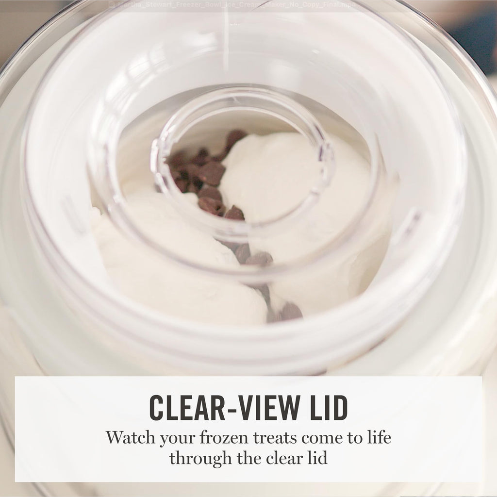 Ice Cream Maker, 2 Quart Double-Insulated Freezer Bowl, Sorbet & Frozen Yogurt, Ready in 20 Minutes, Mix-Ins Chute, Easy to Clean, Linen Cream