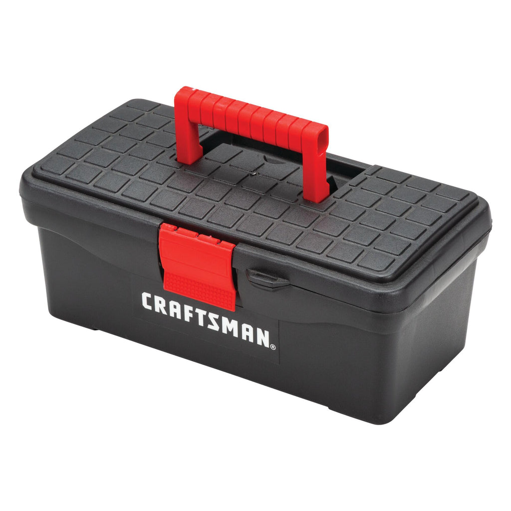 Tool Box, Lockable, 13 in., Red/Black (CMST13004)