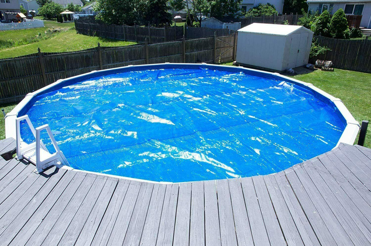 standard blue 800 series swimming pool solar blanket cover - (choose size)