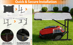Universal Robot Mower Garage, Waterproof Outdoor Shelter with 2-Side Openable , All-Weather Protection for , Worx, Landroid,  Goat, Luba and More
