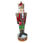 Toscano Illuminated Bavarian-Style Holiday Nutcracker Statue
