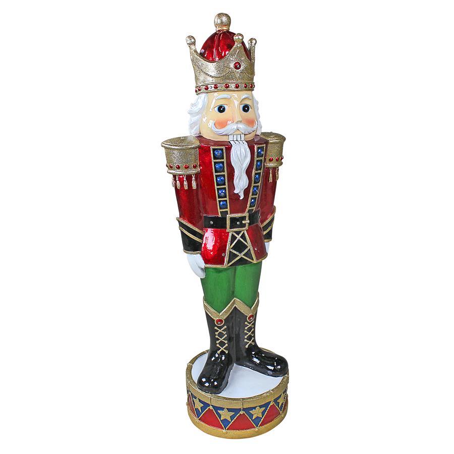 Toscano Illuminated Bavarian-Style Holiday Nutcracker Statue