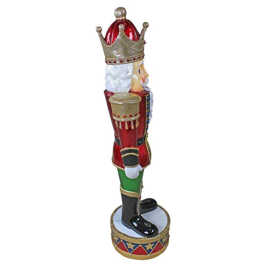 Toscano Illuminated Bavarian-Style Holiday Nutcracker Statue