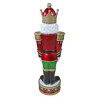 Toscano Illuminated Bavarian-Style Holiday Nutcracker Statue