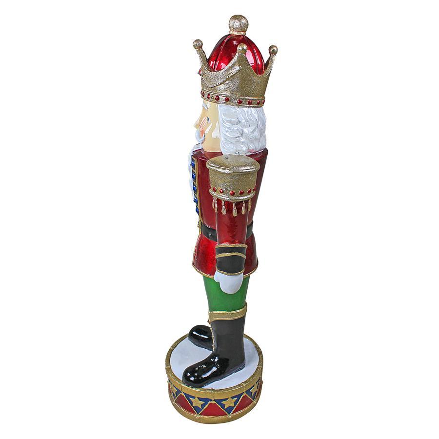 Toscano Illuminated Bavarian-Style Holiday Nutcracker Statue