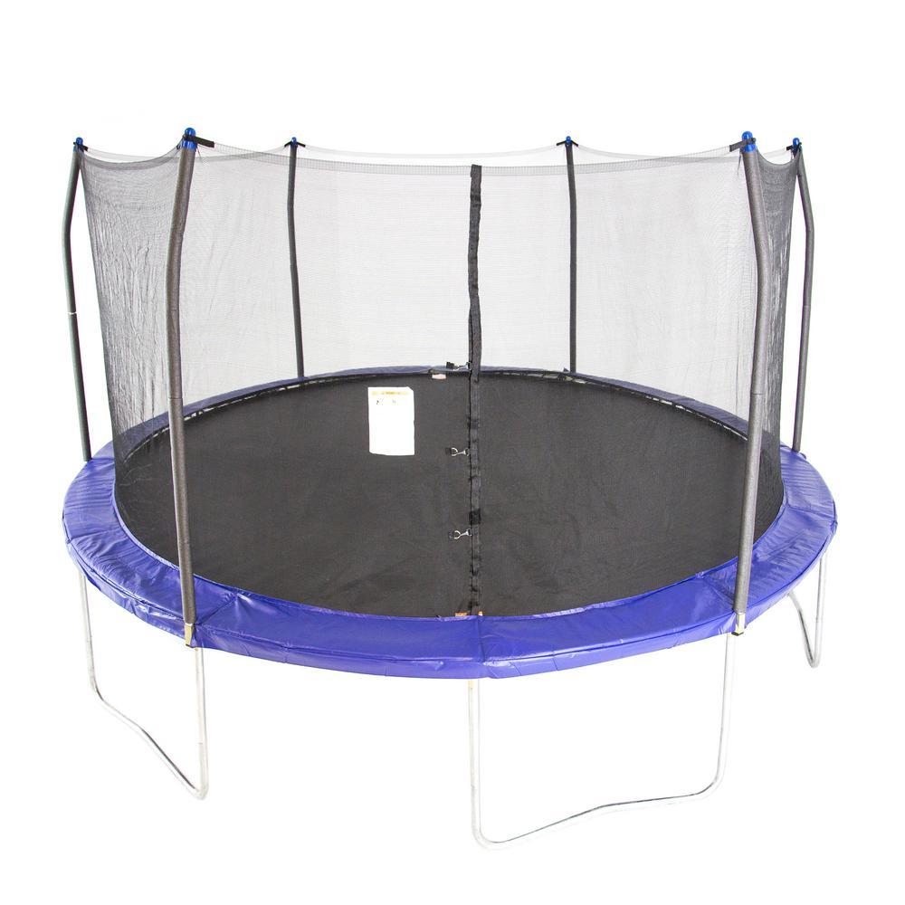 Skywalker Trampolines 15 ft. Round Trampoline with Enclosure in Blue