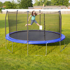 Skywalker Trampolines 15 ft. Round Trampoline with Enclosure in Blue